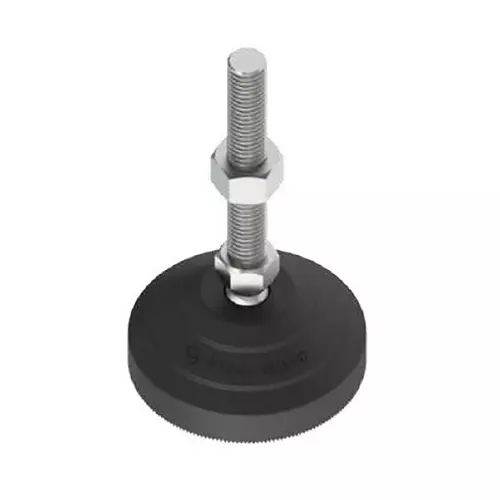 STEEL-SMITH Leveling Pads 12 kN Load Capacity, 80 mm Base, Electro Polished, TPLP-12-120-80-SS