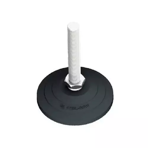 STEEL-SMITH Leveling Pads 12 kN Load Capacity, 100 mm Base, White Zinc Plating