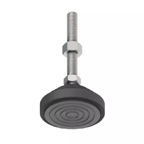 STEEL-SMITH Leveling Pads 10 kN Load Capacity, 60 mm Base, White Zinc Plating, TPLP-12-180-60