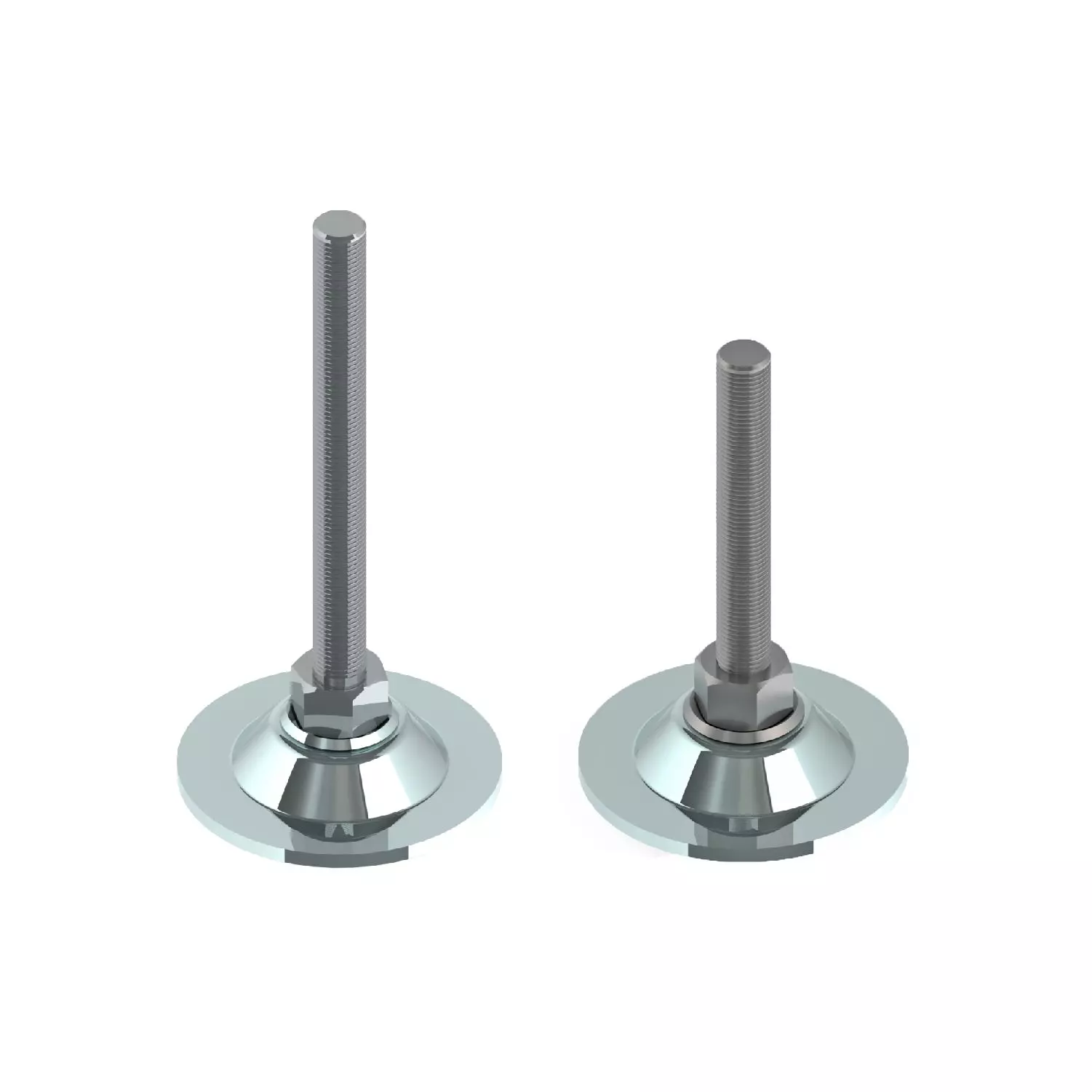 STEEL-SMITH Non-Swivel Leveling Pad Dia M16 x 100 Length, SLPM-SM-60-16100