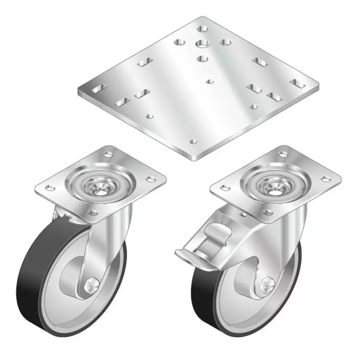 Bosch Rexroth Galvanised Steel Fastening plate, 3842536701