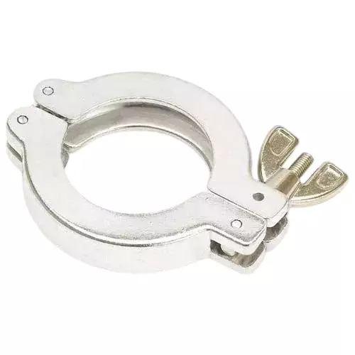 Ultrahivac Wing Nut Hinge Clamp KF-10/16 Aluminium for Vacuum Fittings (Pack of 5 Pcs)