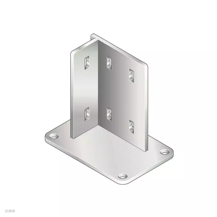 Bosch Rexroth M8 Thread Steel Base Clamp, 45 mm 10 mm Groove, 3842536207