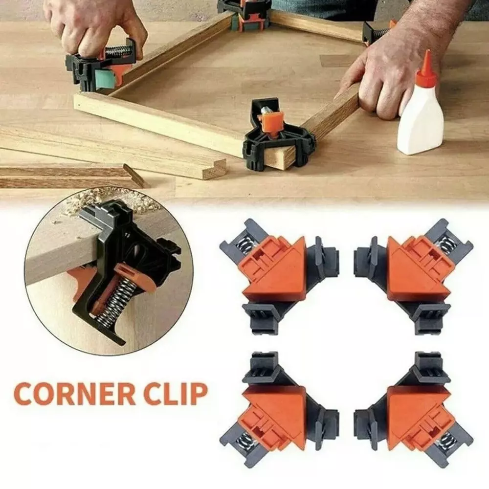 DY TOOLS Woodworking Corner Mate Clamps 5–22 mm for Home Improvement (Pack of 4)