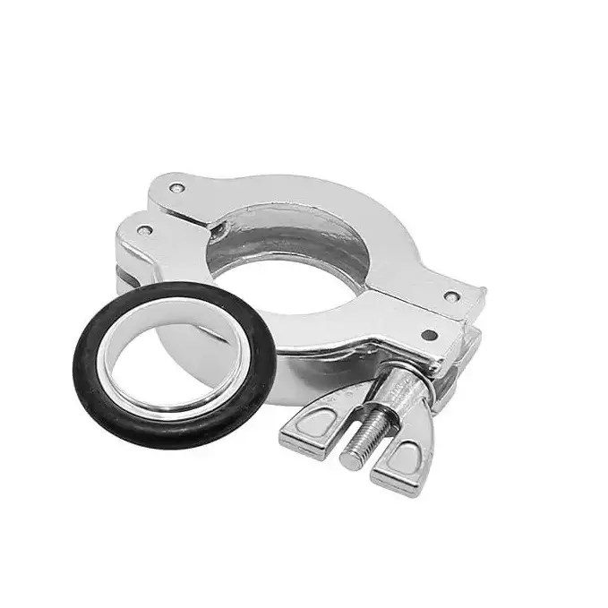 Ultrahivac Wing Nut Hinge Clamp with Aluminum Centering Ring KF-40 for Laboratory & Industrial Use (Pack of 5 Kit)