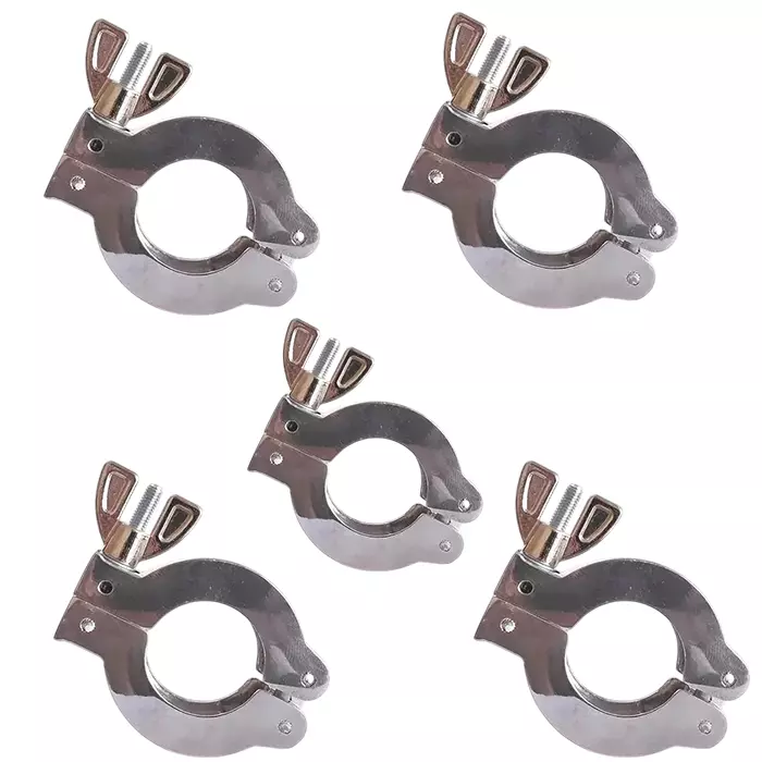 Ultrahivac Wing Nut Hinge ISO-KF Quick Release Flange Clamp KF-40 Aluminium for Laboratory & Industrial Use (Pack of 5 Pcs)