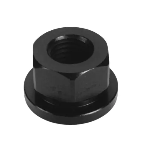 Nicon Flange Nut Hardened & Tempered Black Finish, 24 mm Length and 24 mm Spanner Size, NFN-16