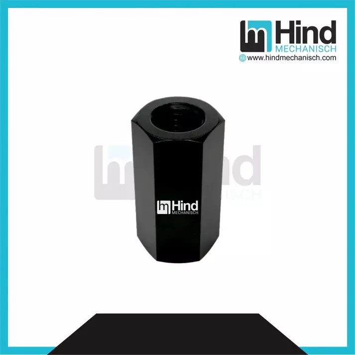 HINDMECHANISCH M16 Carbon Steel Extension Nut, HM-EN16 (Pack of 10)