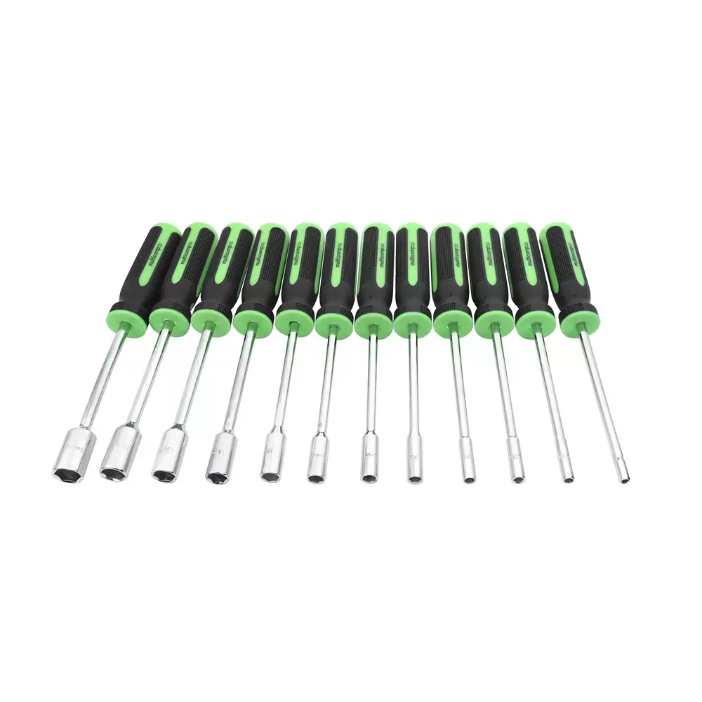 MULTICOMP PRO Nut Driver Set 4, 5, 5.5, 6, 7, 8, 9, 10, 11, 12, 13, 14 mm Drives Kit Contents, MPND-SET