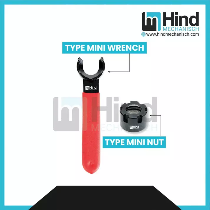 HINDMECHANISCH M13x0.75 ER Clamping Nut Mini, HM-ER11