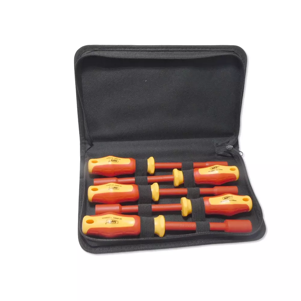 MULTICOMP PRO Vde Nut Driver Set 5 Pieces of Sizes 6x125 mm, 7x125 8x125 10x125 13x125 Kit Contents, MP013878