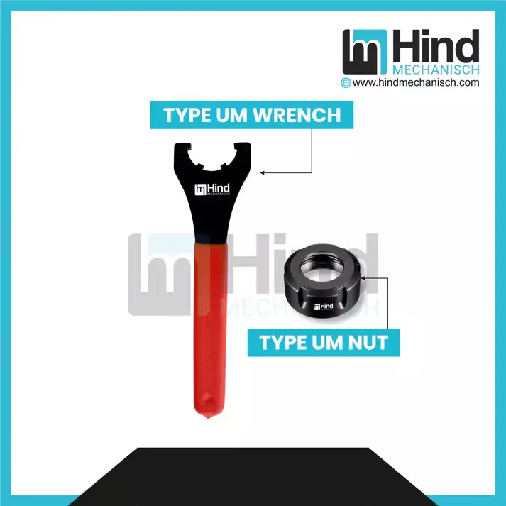 HINDMECHANISCH M22x1.5 ER Clamping Nut UM Type, HM-ER16