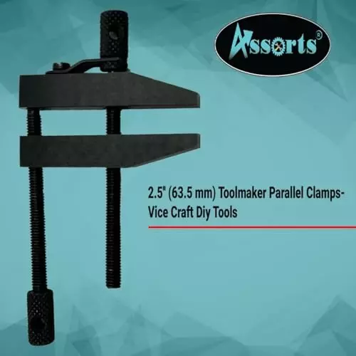 Assorts Toolmaker Parallel Clamp Alloy Steel 63.5 mm (2.5 Inch) Epoxy Black Finish