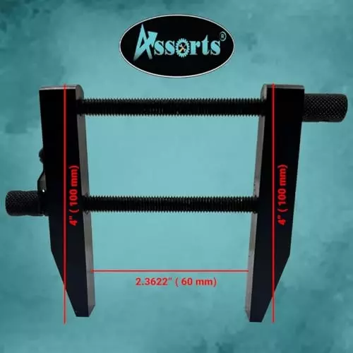Assorts Toolmaker Parallel Clamp Alloy Steel 100 mm (4 Inch) Epoxy Black Finish