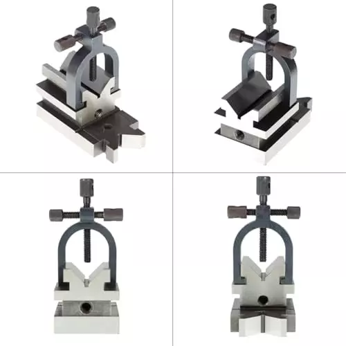Assorts Precision V Block with Clamp Set 40 CR Steel 88.9x45.72x45.72 mm