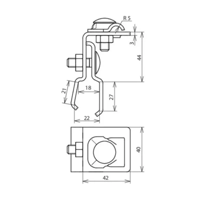 dehn-roof-conductor-holder-aluminum-apprx-18-22-mm-clamping-range-for-metal-roofs-dlh-kb-610-kf1822-al