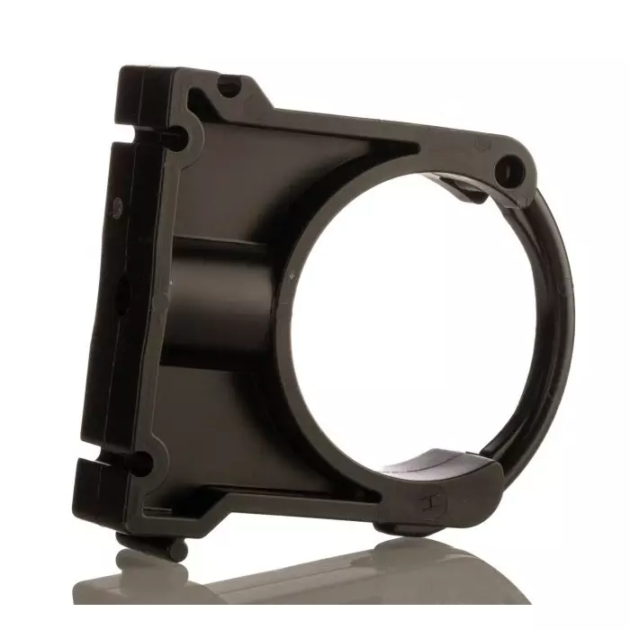 Georg Pipe Clamp Fischer PP Black 0.87inx2.92inx2.01in 0.28in, 167061040 (Pack of 2)
