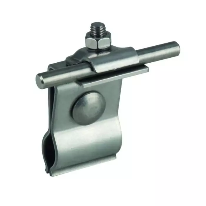 DEHN Roof Conductor Holder Aluminum Ø20-25 mm Clamping Range for Metal Roofs, DLH KB 6.10 RSF20.25 AL