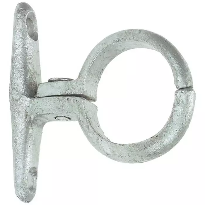 Georg Pipe Clamp Fischer Galvanised Iron Clamp, 770825208 (Pack of 5)