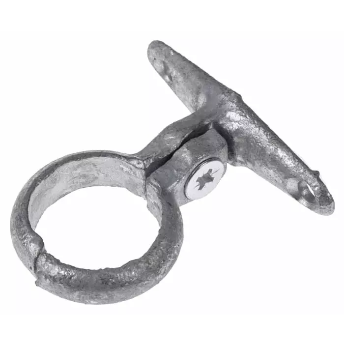 Georg Pipe Clamp Fischer Galvanised Iron Clamp, 770825205 (Pack of 5)