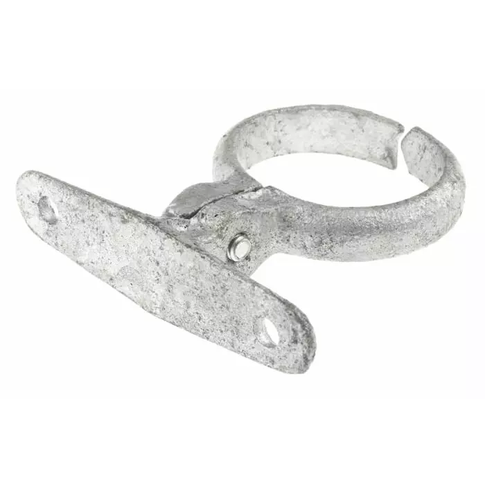 Georg Pipe Clamp Fischer Galvanised Iron Clamp, 770825207 (Pack of 5)