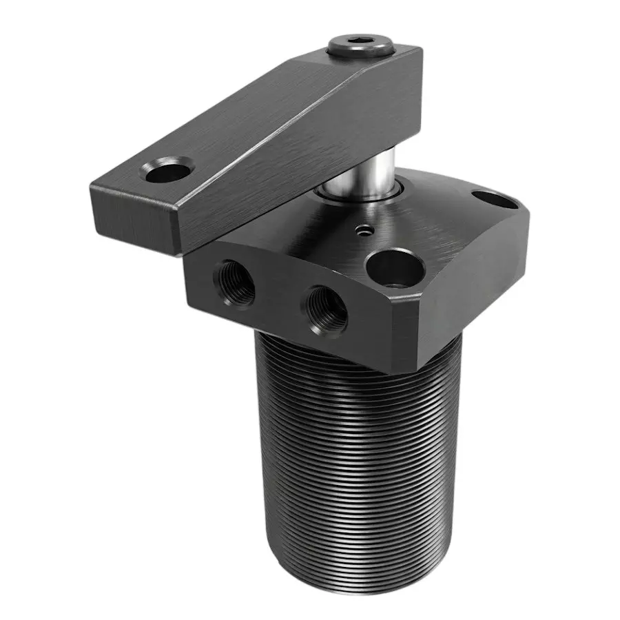 Tool Fast Swing Clamp Pneumatic Upper Flange Manual Operating Mode Steel for Industrial Use, NPSU-63-R/L