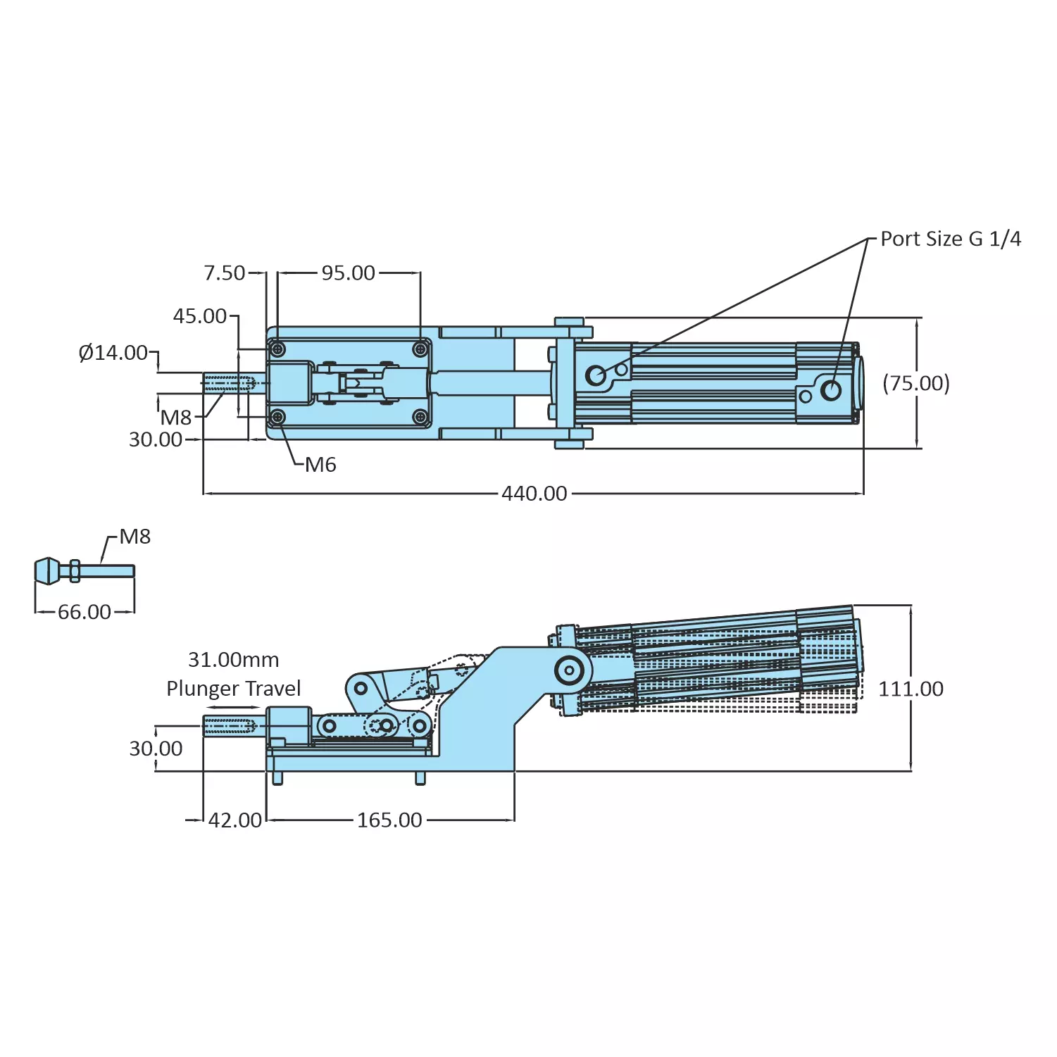 STEEL-SMITH Straight Line Action 11.8kN AOT-3231-HTC