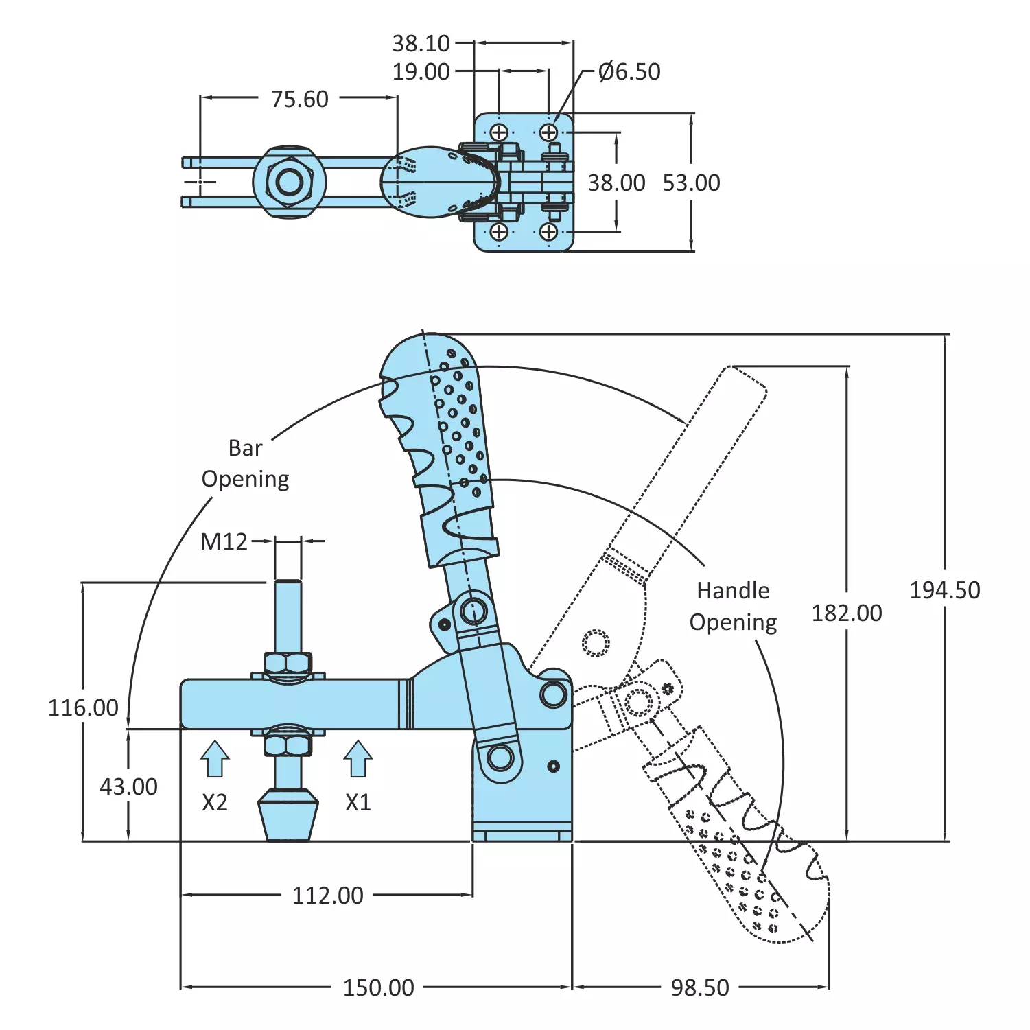 STEEL-SMITH Cam Action Clamps 1.5kN CAM-219