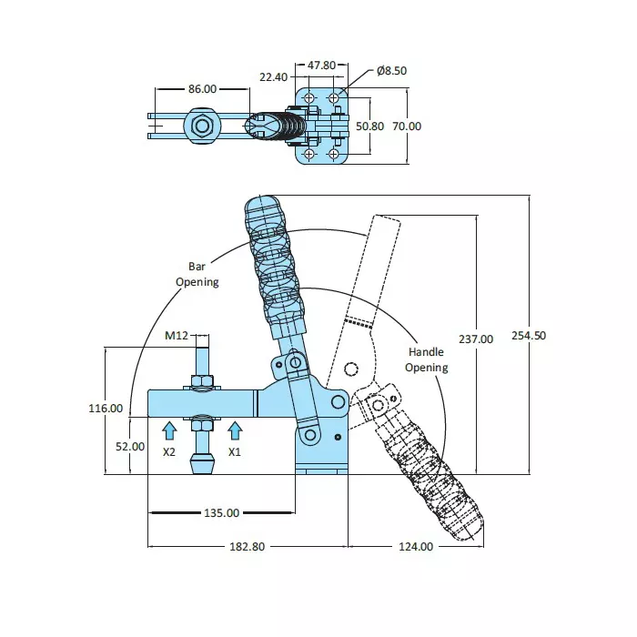 STEEL-SMITH Cam Action Clamps 4.4kN CAM-229