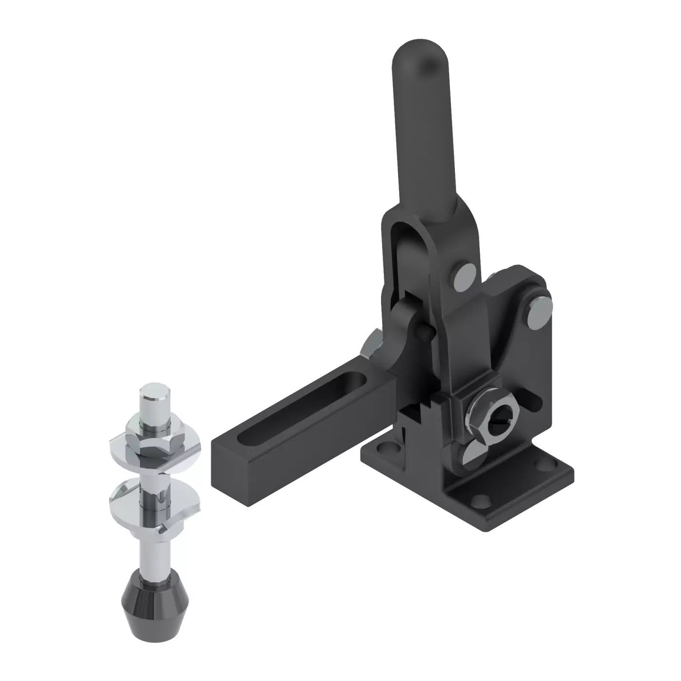 STEEL-SMITH Heavy Duty Clamp Flanged Base, VTC-4795-UB-HV-SP