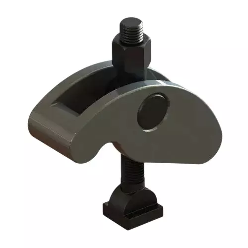 CE Black Metal Universal Strap Clamp Complete with T-Bolt and Special Nut, CEUSC-28T