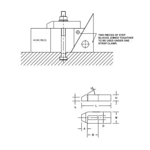 Clamp Smith Strap Clamp M12 Diameter 100 mm Length Black Finish Hardened & Tempered Steel, CSSC-12-100