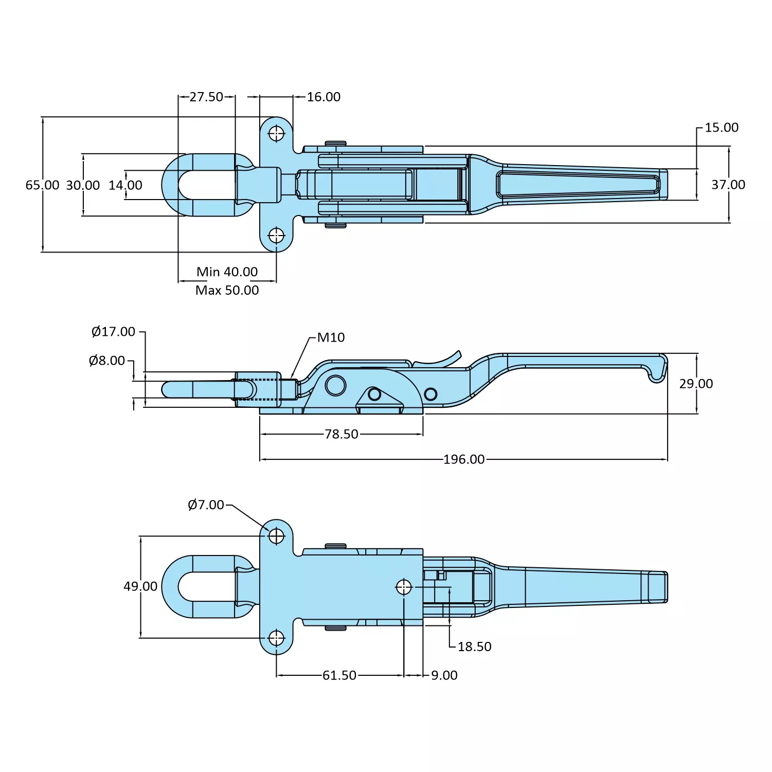 steel-smith-pull-action-clamp-flanged-base-zinc-plated-pah-1702041-ss