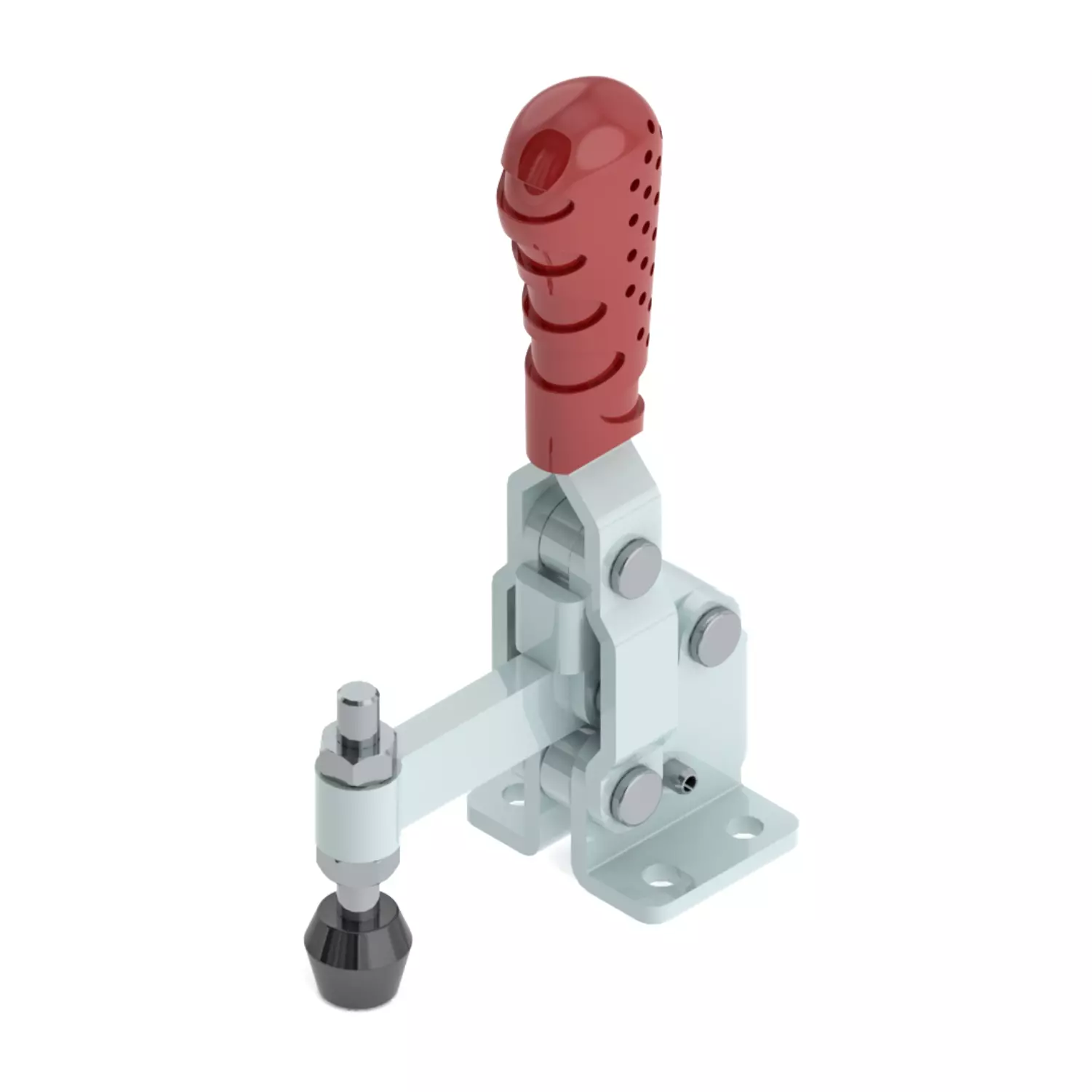 STEEL-SMITH 1 kN Vertical Hold Down Action Flanged Base Medium Duty Clamps, VTC-2535 Series