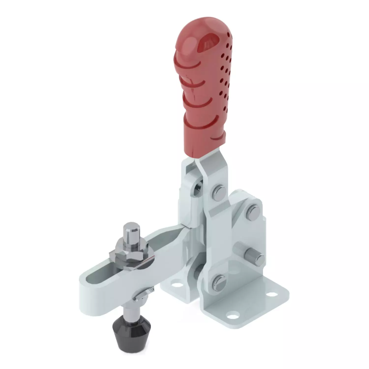 STEEL-SMITH Vertical Hold Down Action Toggle Clamp Flanged Base 2.7kN, VTC-210-U