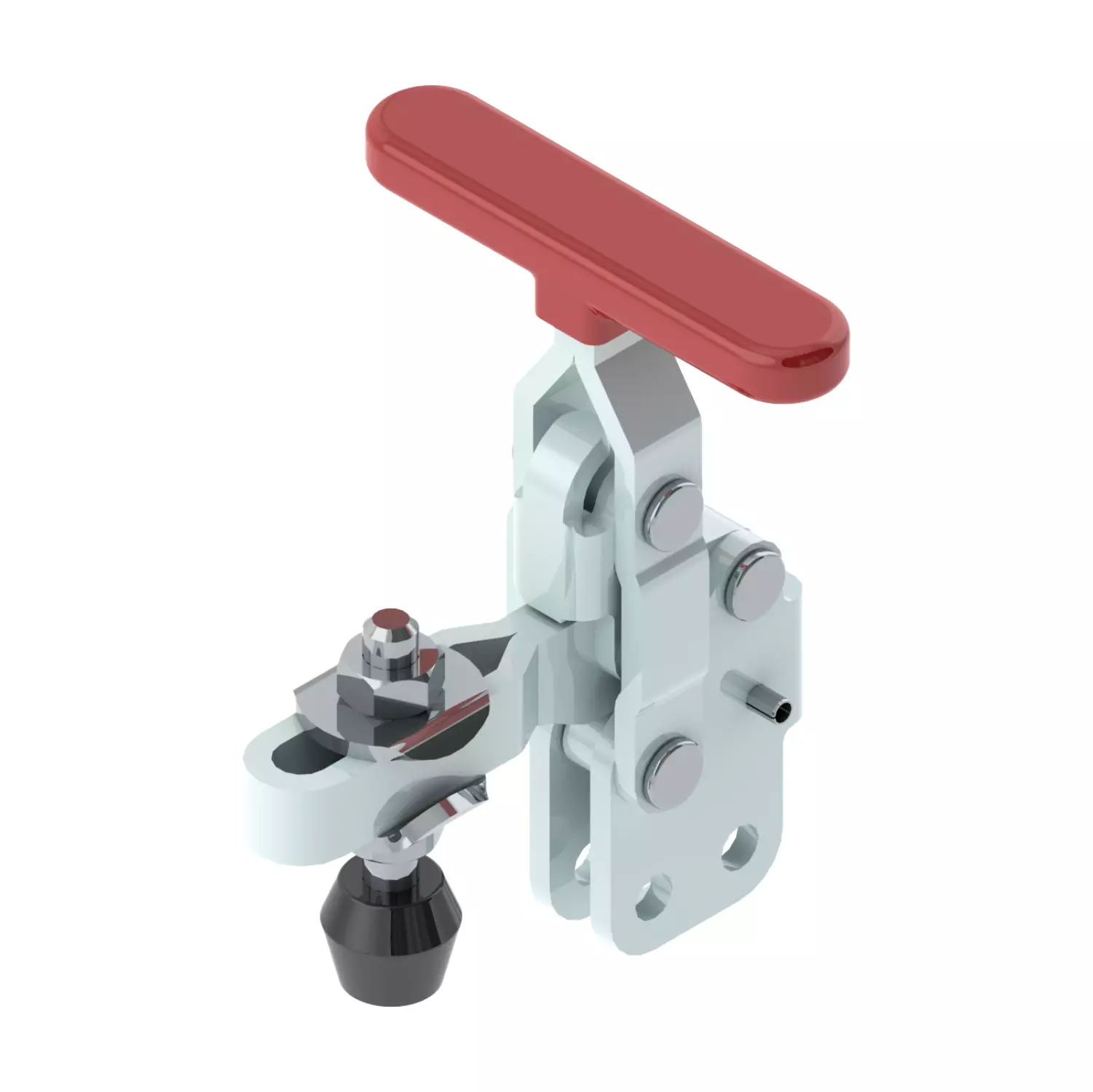 STEEL-SMITH Vertical Hold Down Action T-Handle Clamps Straight Base 1kN, VTC-202-TUB