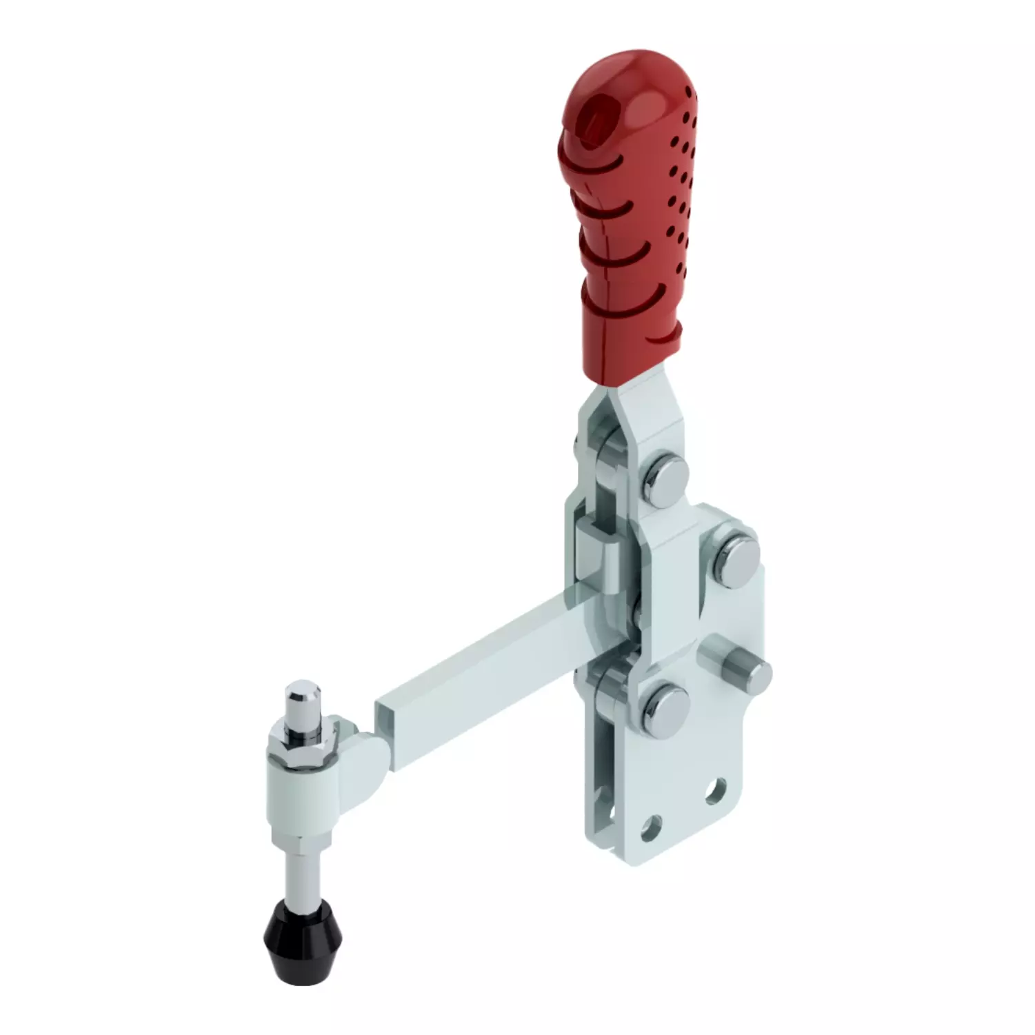 STEEL-SMITH Vertical Hold Down Action Medium Duty Clamps Straight Base 2kN, VTC-3670-SB-BS