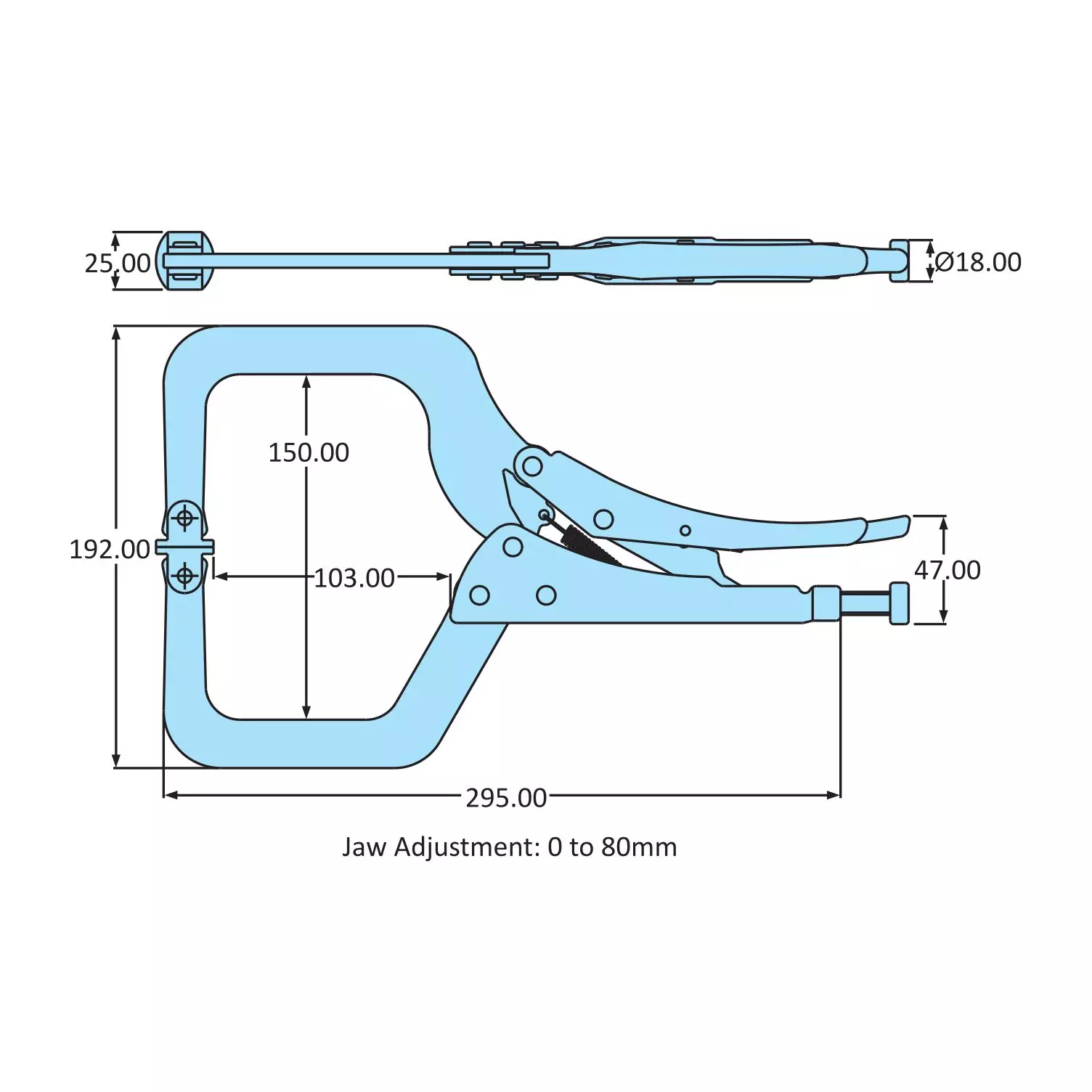 STEEL-SMITH Jaw Pliers - 2kN, VG-150100-C