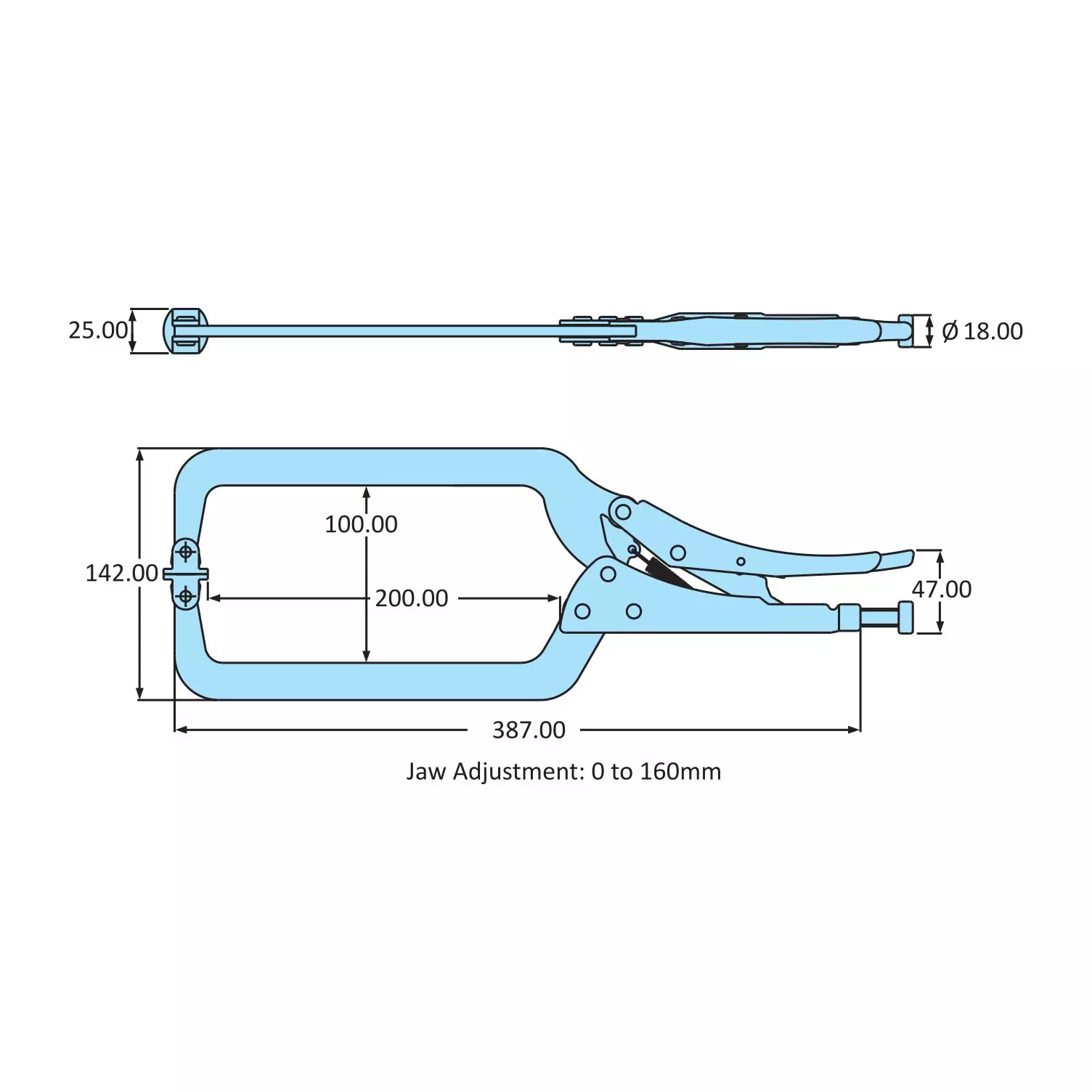 STEEL-SMITH Jaw Pliers - 2kN, VG-80200-C