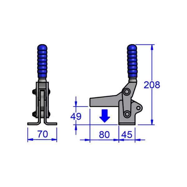 sandfield-m-series-heavy-duty-toggle-clamp-template-mount-heavy-gauge-steel-adjustable-80-mm-bar-length-m19-u