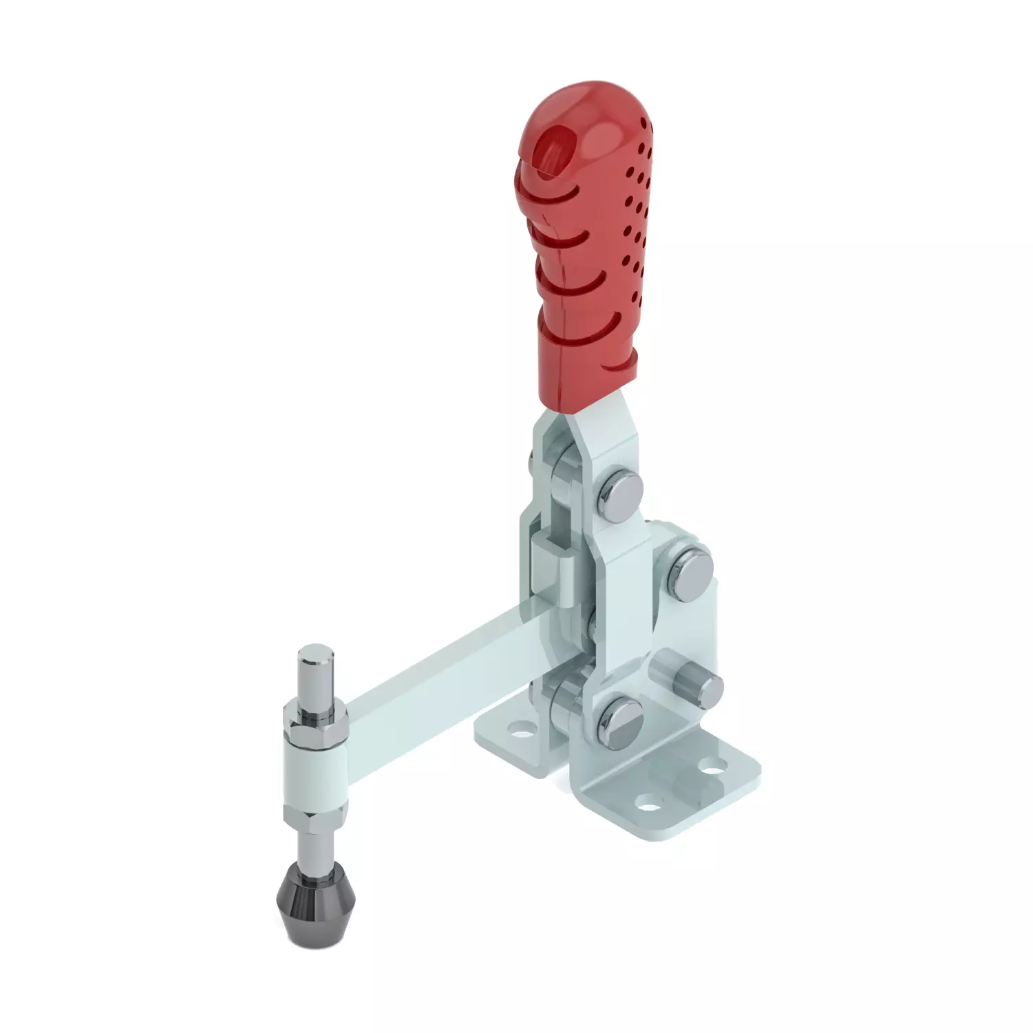 STEEL-SMITH Vertical Hold Down Action Medium Duty Clamps Flanged Base 2kN, VTC-3670-SF