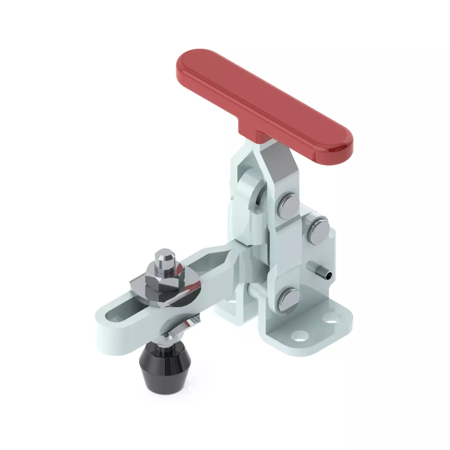 STEEL-SMITH Vertical Hold Down Action T-Handle Clamps Flanged Base 1kN, VTC-202-TUL-SS