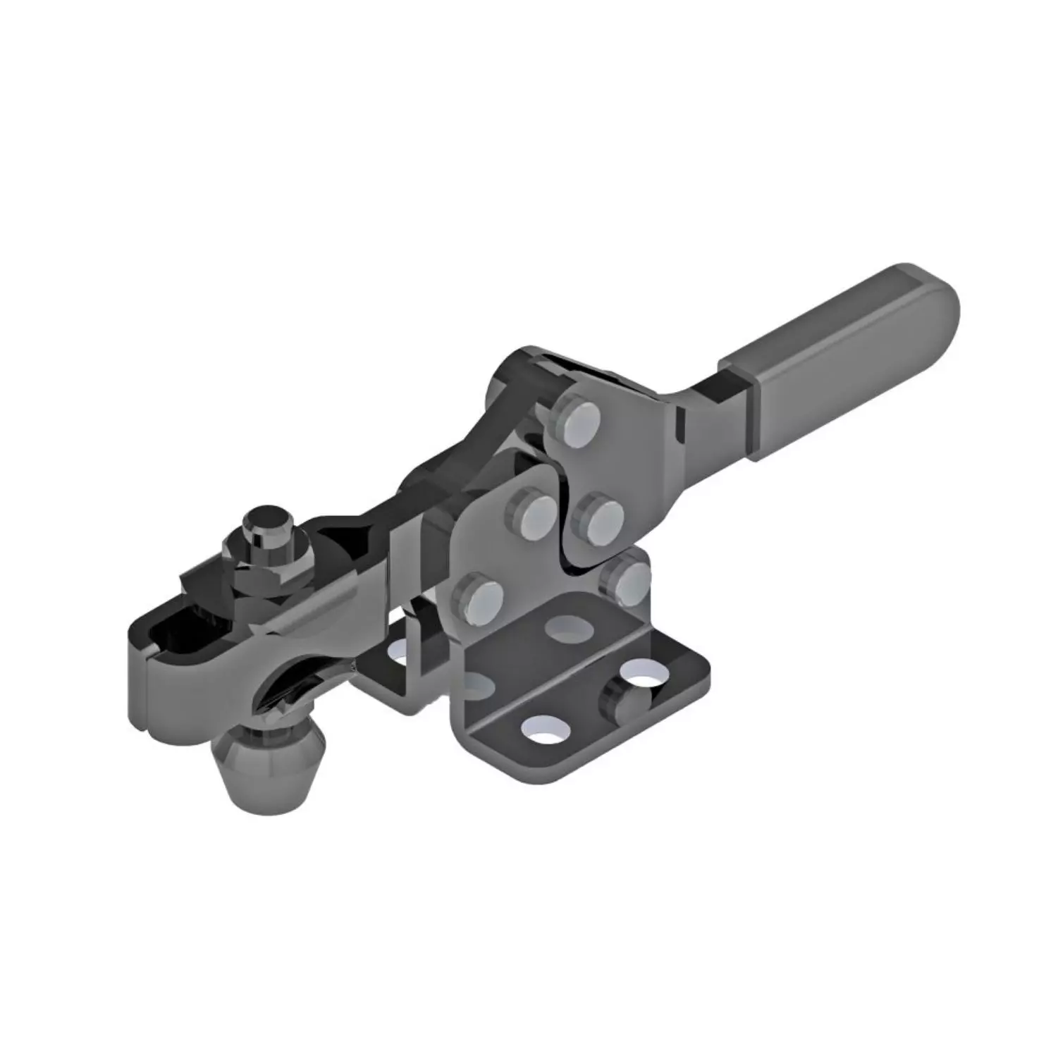 STEEL-SMITH Horizontal Hold Down Action Clamps Flanged Base 0.7 kN, H-213-U-AB