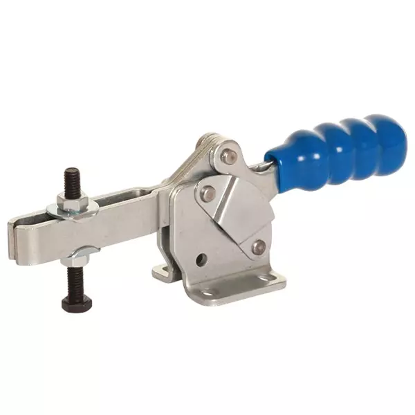 Sandfield MH-Series Horizontal Action Toggle Clamp Base Mount Stainless Steel (SS-304) Adjustable 71 mm Bar Length, MH4 UB (SS-304)