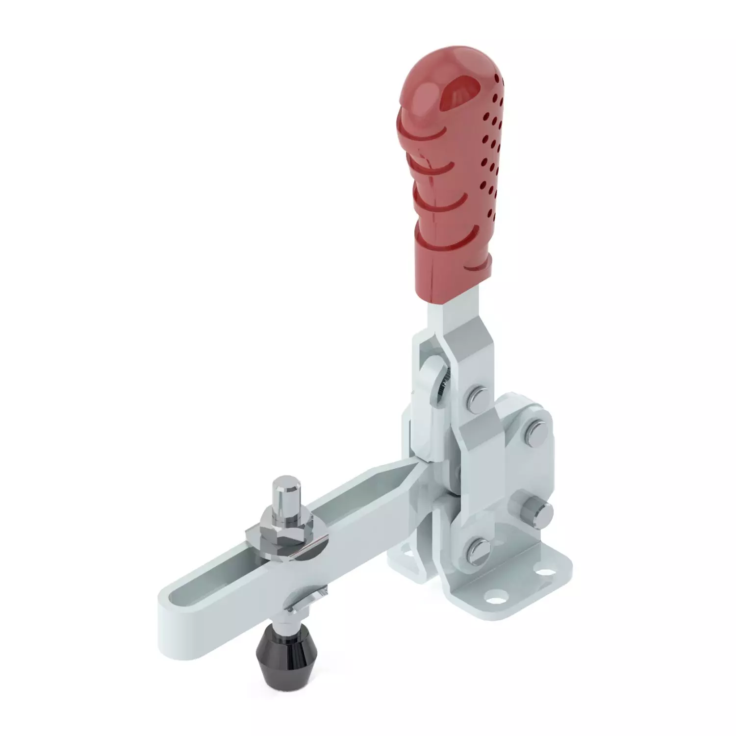 STEEL-SMITH Vertical Hold Down Action Toggle Clamp Flanged Base 1.7 kN, VTC-207-UL