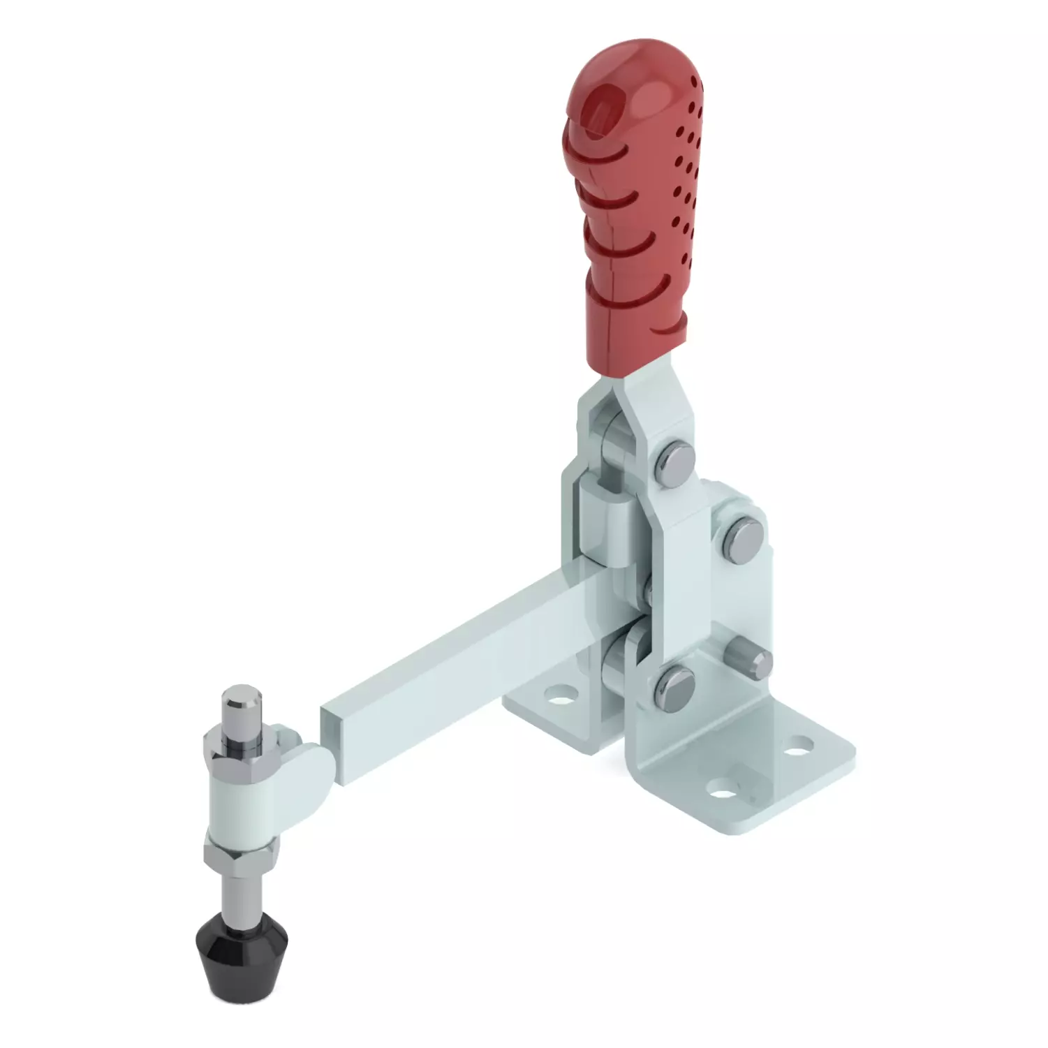 STEEL-SMITH Vertical Hold Down Action Medium Duty Clamps Flanged Base 3.9kN, VTC-4595-SB