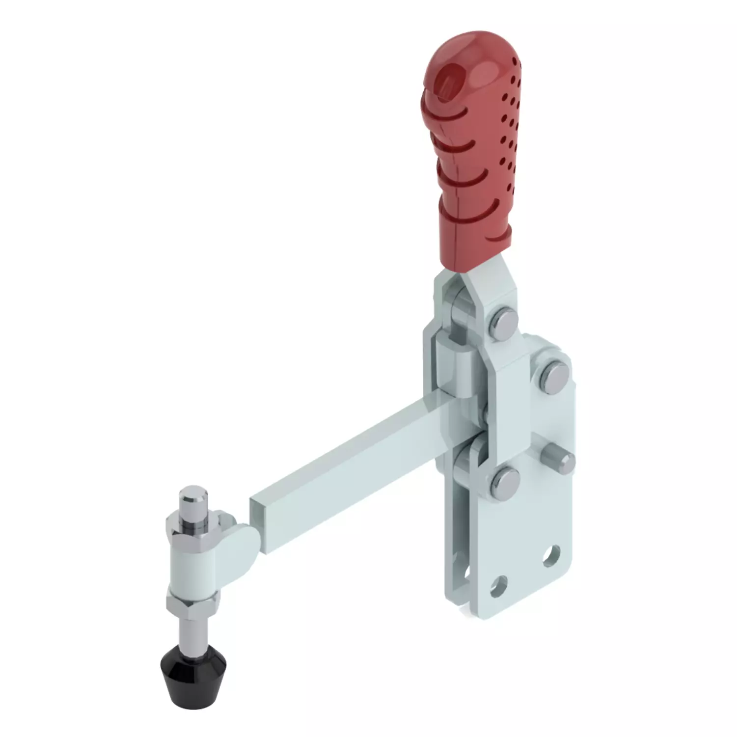 STEEL-SMITH Vertical Hold Down Action Medium Duty Clamps Straight Base 2kN, VTC-4595-SB-BS