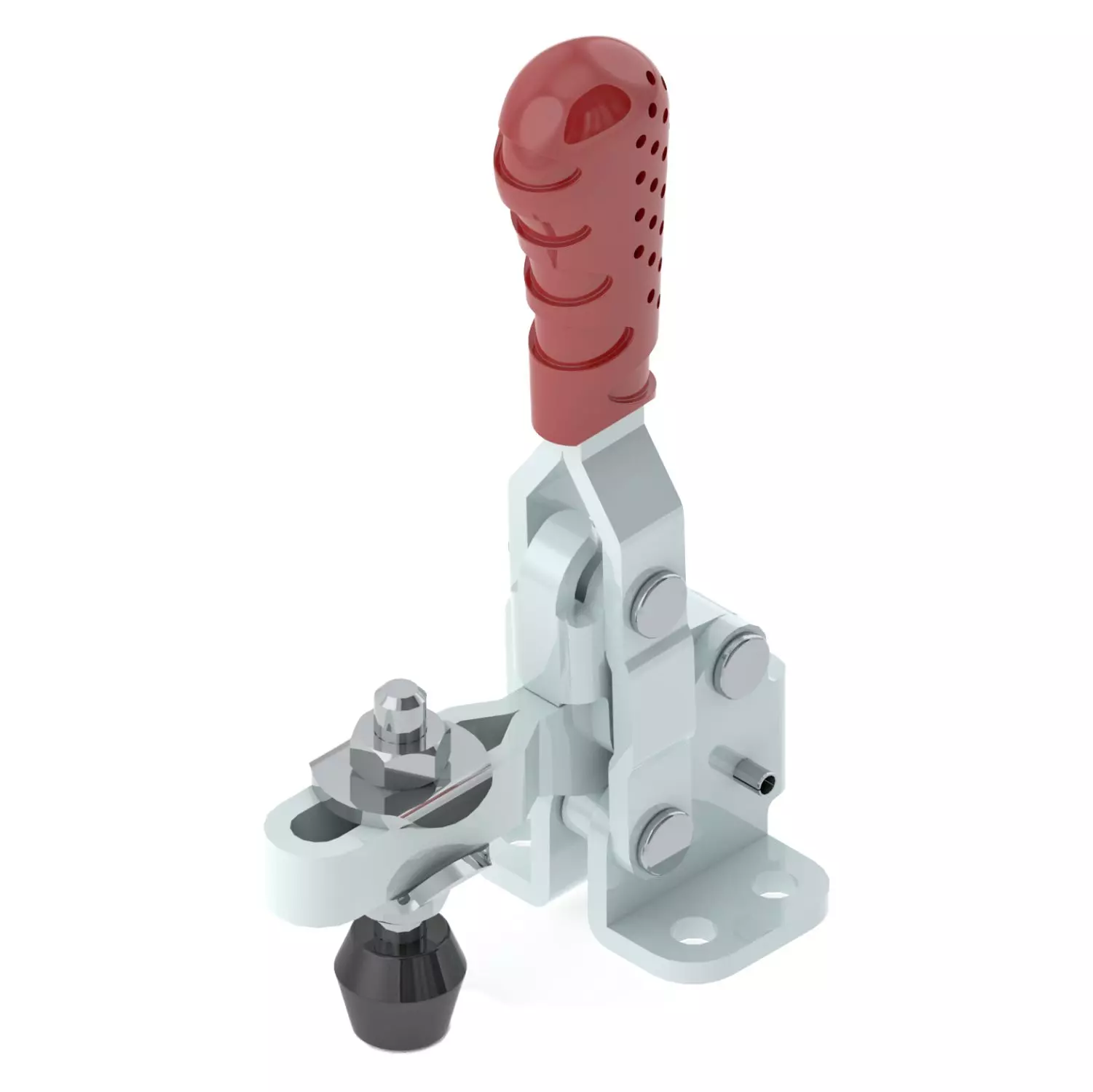 STEEL-SMITH Vertical Hold Down Action Toggle Clamp Flanged Base 1kN, VTC-202-U-SS