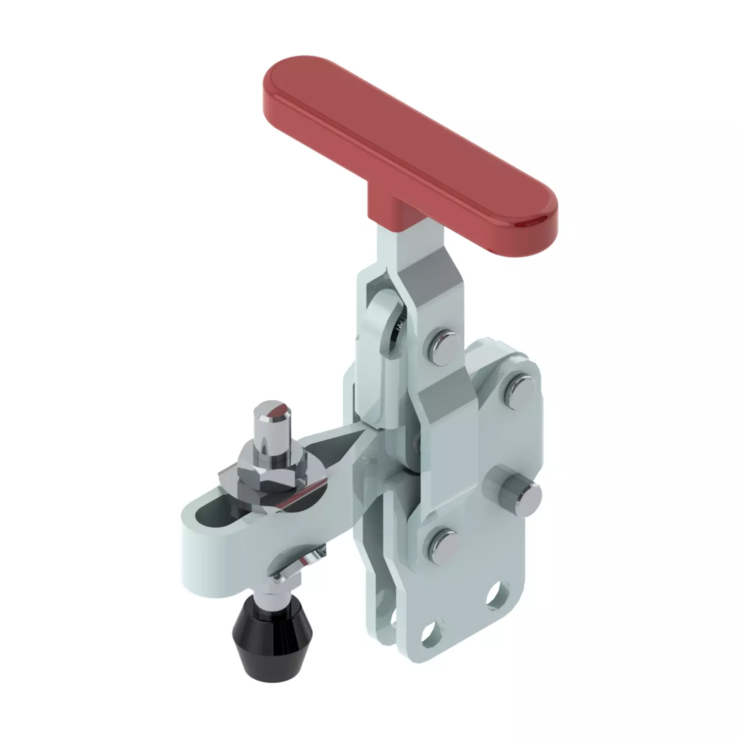 STEEL-SMITH Vertical Hold Down Action T-Handle Clamps Straight Base 1.7kN, VTC-207-TUB-SS