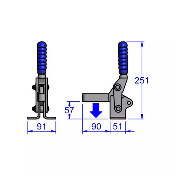 sandfield-m-series-heavy-duty-toggle-clamp-base-mount-heavy-gauge-steel-adjustable-90-mm-bar-length-m20-ub
